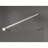 Mexen Kioto-R zaoblená sprchová stena Walk-in 160 x 200 cm, transparentná 8 mm, biela - 800-160-101-20-06