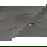 Mexen Kioto zaoblená sprchová zástena 80 x 200 cm, Priehľadné 8 mm, Zlatá - 800-080-101-50-06
