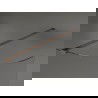 Mexen Kioto zaoblená sprchová zástena 100 x 200 cm, Priehľadné 8 mm, Zlatoružová - 800-100-101-60-06