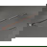 Mexen Kioto sprchový kout zaoblený Walk-in 110 x 200 cm, transparentné 8 mm, brúsená meď - 800-110-101-65-06