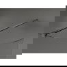 Mexen Kioto zaoblená sprchová stěna Walk-in 120 x 200 cm, transparentní 8 mm, matná gun gray - 800-120-101-66-06