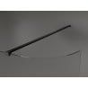 Mexen Kioto zaoblená sprchová zástena 80 x 200 cm, Priehľadné 8 mm, Čierna - 800-080-101-70-06