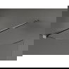 Mexen Kioto zaoblená sprchová stena Walk-in 140 x 200 cm, priehľadné 8 mm, gun metal - 800-140-101-95-06
