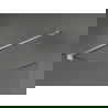 Mexen Kioto zaoblená sprchová stena Walk-in 80 x 200 cm, transparent 8 mm, brúsený nikel - 800-080-101-97-06