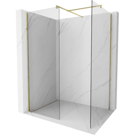 Mexen Kioto sprchová stena Walk-in 180 x 95 cm, transparentná, zlatá - 800-180-202-50-00-095
