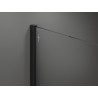 Mexen Kioto sprchová stena Walk-in 140 x 200 cm, priehľadná 8 mm, čierna - 800-140-101-70-00