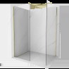 Mexen Kioto sprchová zástena Walk-in 150 x 85 cm, transparentná, zlatá brúsená - 800-150-202-55-00-085