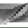 Mexen Kioto sprchová zástena Walk-in 170 x 100 cm, transparentná, zlatá brúsená - 800-170-202-55-00-100