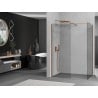 Mexen Kioto sprchová zástena Walk-in 125 x 120 cm, priehľadná, ružové zlato - 800-125-202-60-00-120