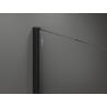 Mexen Kioto sprchová stena Walk-in 130 x 200 cm, grafitová 8 mm, čierna - 800-130-101-70-40