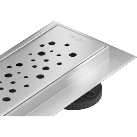 Mexen Flat 360° M12 líniový odtok otočný 90 cm, inox - 1021090-40