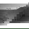 Mexen Kioto voľne stojaca sprchová stena 100 x 30 x 30 cm, transparentná, chróm - 800-100-030-222-01-00-030