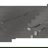 Mexen Kioto voľne stojaca sprchová priečka 110 x 30 x 30 cm, čierny vzor, chróm - 800-110-030-222-01-70-030
