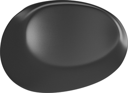 Mexen M07 opierka hlavy na vaňu, čierna - 55007-70