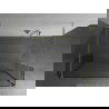 Mexen Kioto voľne stojaca sprchová stena 140 x 30 x 30 cm, transparentná, zlatá - 800-140-030-222-50-00-030