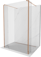 Mexen Kioto sprchová stena voľne stojaca 150 x 30 x 30 cm, transparentná, ružové zlato - 800-150-030-222-60-00-030