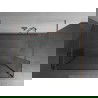 Mexen Kioto voľne stojaca sprchová stena 110 x 30 x 30 cm, transparentná, brúsená mosadz - 800-110-030-222-65-00-030