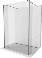 Mexen Kioto voľne stojaca sprchová stena 170 x 30 x 30 cm, transparentná, brúsená gun gray - 800-170-030-222-66-00-030
