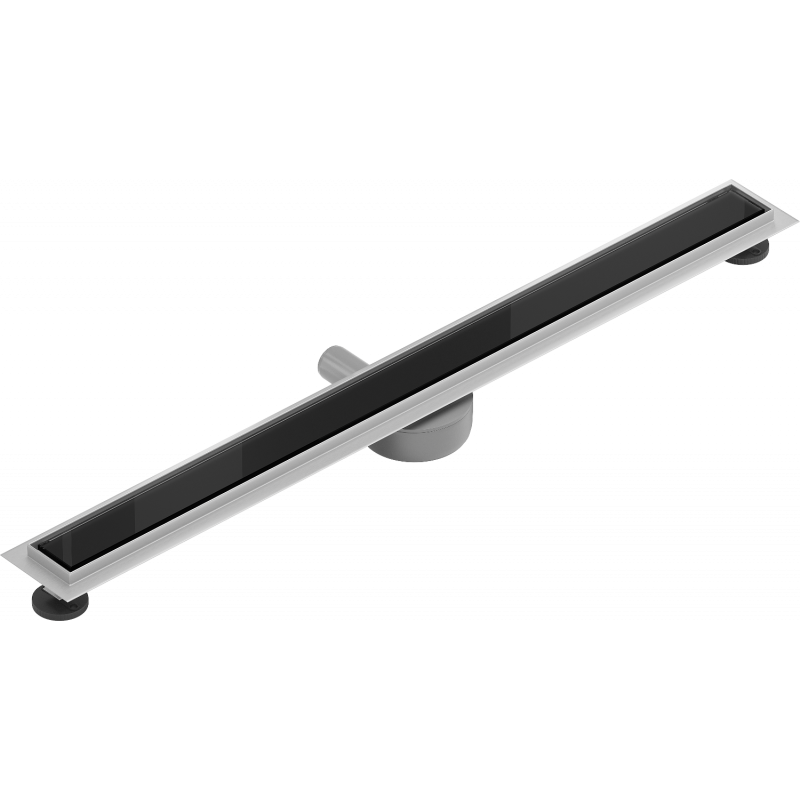 Mexen Flat 360° MGB otočný lineárny odtok 100 cm, čierne sklo - 1026100-40
