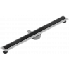 Mexen Flat 360° MGB otočný lineárny odtok 100 cm, čierne sklo - 1026100-40
