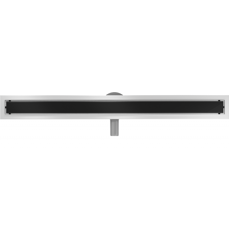 Mexen Flat 360° MGB otočný lineárny odtok 100 cm, čierne sklo - 1026100-40