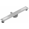 Mexen Flat 360° MGW odtokový žľab otočný 60 cm, biele sklo - 1027060-40
