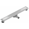 Mexen Flat 360° MGW odtokový žľab otočný 70 cm, biele sklo - 1027070-40