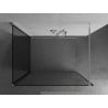 Mexen Kioto sprchová stena Walk-in 120 x 80 cm, čierny vzor, chróm - 800-120-212-01-70-080