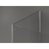 Mexen Kioto sprchová stena Walk-in 120 x 80 cm, čierny vzor, chróm - 800-120-212-01-70-080