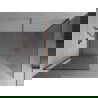 Mexen Kioto sprchový panel Walk-in 140 x 85 cm, transparentný, brúsená meď - 800-140-202-65-00-085