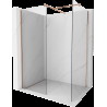 Mexen Kioto sprchový panel Walk-in 140 x 85 cm, transparentný, brúsená meď - 800-140-202-65-00-085