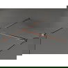 Mexen Kioto sprchový panel Walk-in 140 x 85 cm, transparentný, brúsená meď - 800-140-202-65-00-085
