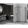 Mexen Kioto sprchová stena Walk-in 140 x 120 cm, číra, kartáčovaná meď - 800-140-202-65-00-120