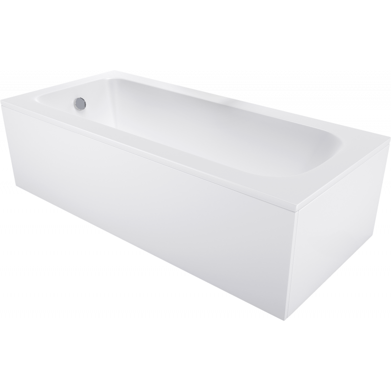 Mexen Vega obdĺžniková vaňa 150 x 70 cm s krytom, biela - 55011507000X