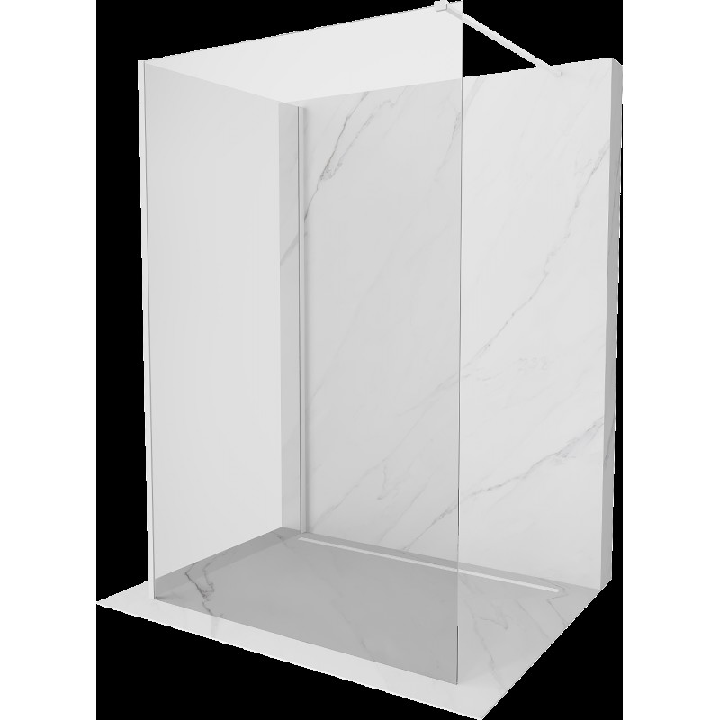 Mexen Kioto sprchová zástena Walk-in 140 x 70 cm, transparentná, biela - 800-140-212-20-00-070