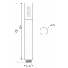 Mexen Kai DR70 podomietková vaňovo-sprchová sada s dažďovou sprchou 30 cm, grafit - 77602DR70301-66