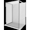 Mexen Kioto sprchová zástena Walk-in 90 x 90 cm, čierny vzor, biela - 800-090-212-20-70-090