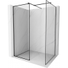 Mexen Kioto sprchová stěna Walk-in 110 x 100 cm, černý vzor, černá - 800-110-202-70-70-100