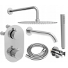Mexen Kai DR70 sada na vaňu a sprchu pod omietku so sprchou 25 cm, chróm - 77602DR70251-00