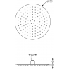 Mexen Kai DR70 podomietková vaňová-sprchová sada s dažďovou sprchou 25 cm, chróm - 77602DR70251-00