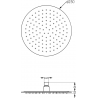 Mexen Kai DR70 vaňovo-sprchová súprava podomietková s dažďovou sprchou 25 cm, biela - 77602DR70251-20