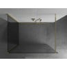 Mexen Kioto sprchová stena Walk-in 120 x 90 cm, transparentná, zlatá - 800-120-212-50-00-090