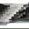 Mexen Kioto sprchová stena Walk-in 130 x 95 cm, transparentná, zlatá - 800-130-212-50-00-095