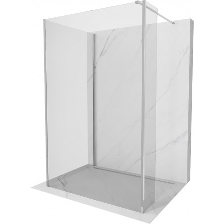 Mexen Kioto sprchová stena Walk-in 120 x 70 x 30 cm, transparentná, chróm - 800-120-070-221-01-00-030