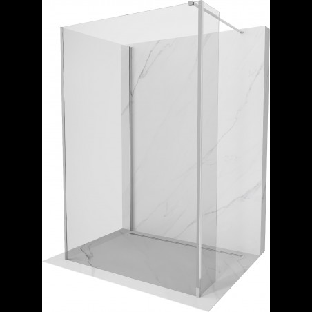 Mexen Kioto sprchová stena Walk-in 110 x 75 x 30 cm, transparentná, chróm - 800-110-075-221-01-00-030