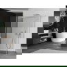Mexen Kioto sprchová stena Walk-in 130 x 85 x 30 cm, transparentná, chróm - 800-130-085-221-01-00-030