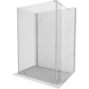 Mexen Kioto sprchová stena Walk-in 140 x 85 x 30 cm, transparentná, chróm - 800-140-085-221-01-00-030