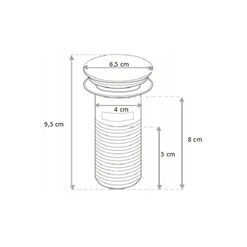 Mexen polsifón umývadlový štvorcový s klik-klak zátkou, bez prepadu, zlatý - 7991060-50