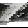 Mexen Kioto sprchová stena Walk-in 140 x 85 cm, transparentná, zlatá brúsená - 800-140-212-55-00-085