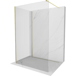 Mexen Kioto sprchová zástena Walk-in 140 x 95 cm, transparentná, zlatá brúsená - 800-140-212-55-00-095